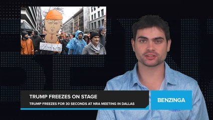 Trump 'Pulls a Mitch' at NRA Annual Meeting in Dallas, Freezing for 30 Seconds on Stage