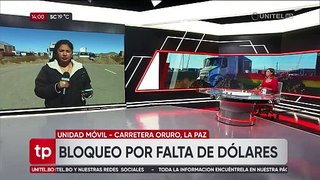El transporte pesado y la Aduana instalan diálogo en el punto de bloqueo en Oruro