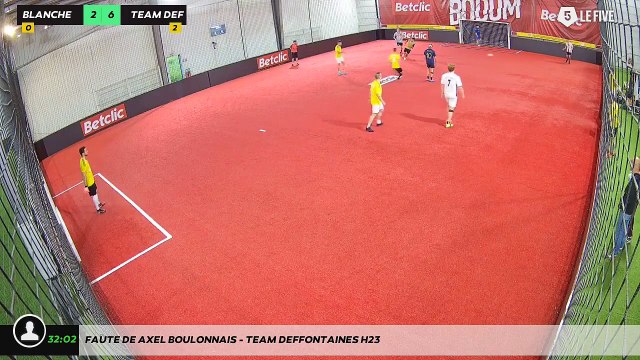 Faute de Axel Boulonnais - Team Deffontaines H23