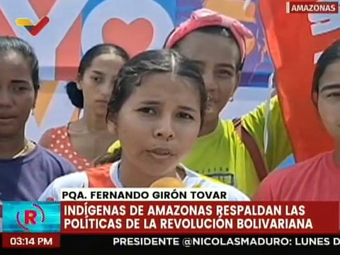 Amazonas | Comunidades indígenas ratifican su apoyo al Presidente Nicolás Maduro