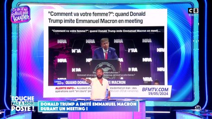 Donald Trump a imité Emmanuel Macron durant un meeting !