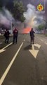 PMDF atua na dispersão de manifestantes que atearam fogo em ônibus no RS