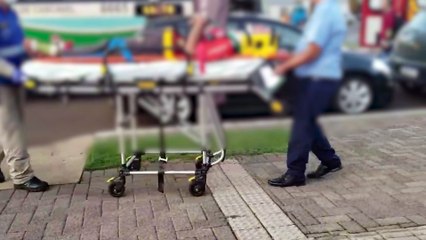 Três pessoas ficam feridas em frenagem brusca de ônibus na Avenida Brasil