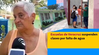 Padres de familia pagan pipas de agua para abastecer escuela de Veracruz