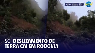 Deslizamento em Santa Catarina interdita rodovia