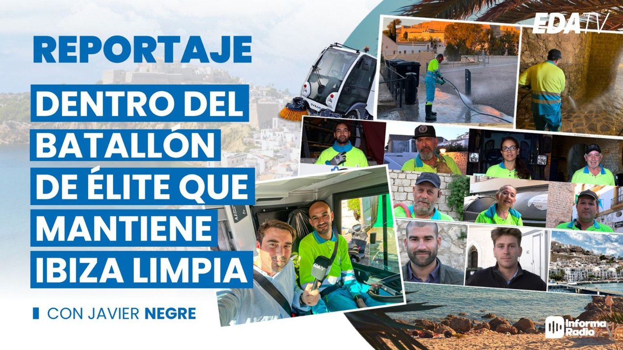 Una noche con el batallón que mantiene Ibiza limpia.