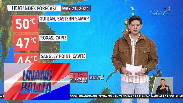 Extreme danger level na init at alinsangan, muntik nang muling maranasan sa ating bansa - Weather update today as of 6:04 a.m. (May 21, 2024) | Unang Balita