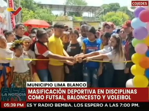 Cojedes | Rehabilitan cancha en el mcpio. Lima Blanco para el beneficio de los jóvenes deportistas