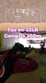 Tir sur gongs à 200m