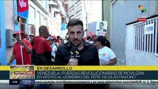 Pueblo venezolano manifiesta su apoyo al presidente Nicolás Maduro