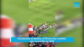 Estudiantes vs Riestra: el Pincha fue recibido con un pasillo en UNO
