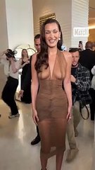 Bella Hadid dans le lobby du Martinez à Cannes
