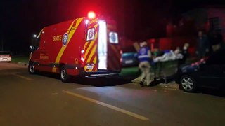 Homem é socorrido pelos Bombeiros após quebrar a perna em acidente doméstico no Cataratas