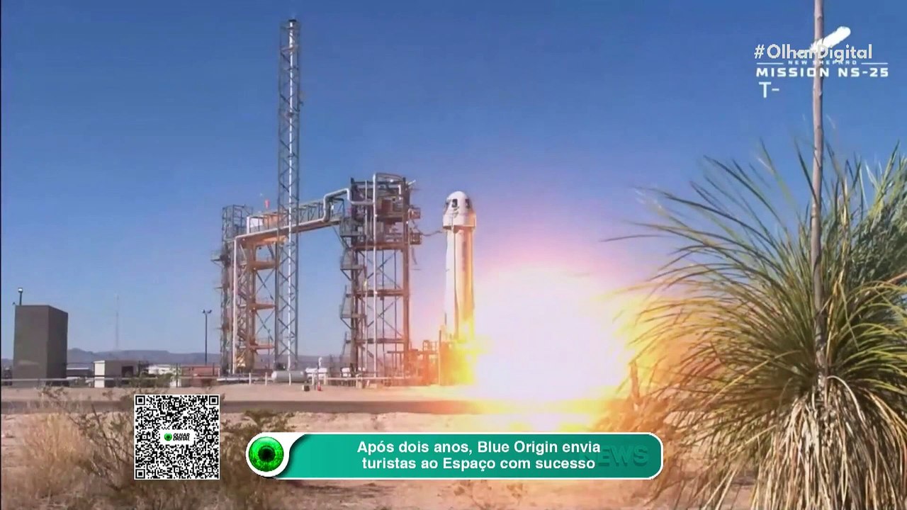 Após dois anos, Blue Origin envia turistas ao Espaço com sucesso