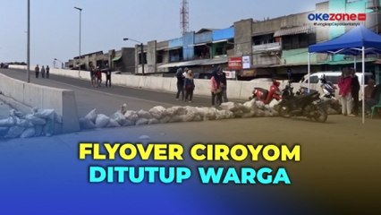 Banyak Kecelakaan dan Kurang Rambu, Flyover Ciroyom Ditutup Warga