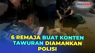 Buat Konten Tawuran di Media Sosial, 6 Remaja di Surabaya Diamankan Polisi