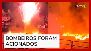 Dez pessoas ficam feridas após explosão de fogos em evento na Bahia