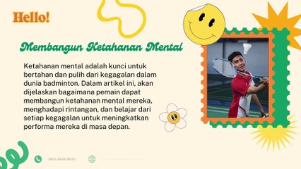 Mengatasi Tantangan Mental dalam Dunia Badminton: Kunci untuk Performa Optimal