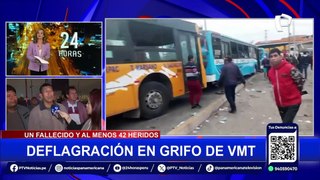 VMT: instalan carpas para familias afectadas por deflagración en grifo