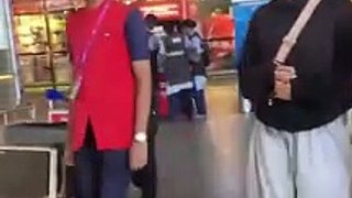 Disha Patani was snapped arriving at Mumbai Airport