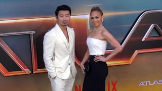 Simu Liu and Jennifer Lopez attend Netflix's 