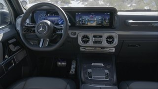Die neue elektrische Mercedes-Benz G-Klasse - Das Interieur - G-Klasse typische Gestaltung, umfangreiche Serienausstattung