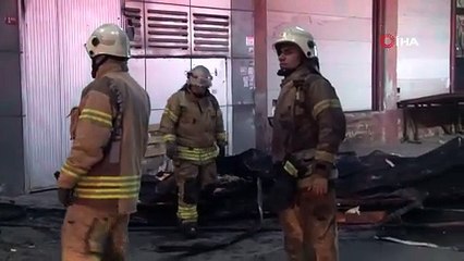 Sultanbeyli'de soğuk hava deposunda yangın