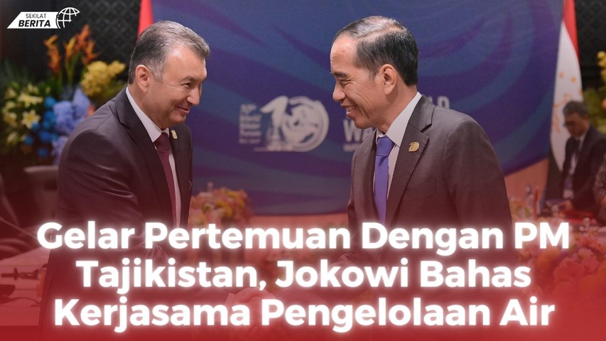 Gelar Pertemuan Dengan PM Tajikistan, Jokowi Bahas Kerjasama Pengelolaan Air