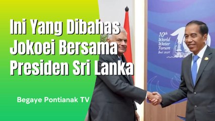Ini Yang Dibahas Presiden Jokowi Bersama Presiden Sri Lanka