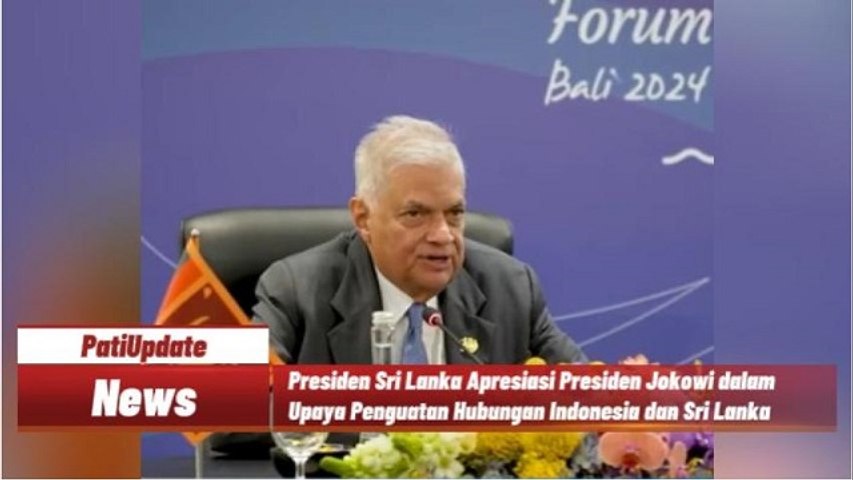 Pertemuan Bilateral Presiden Jokowi dan Presiden Sri Lanka di World Water Forum