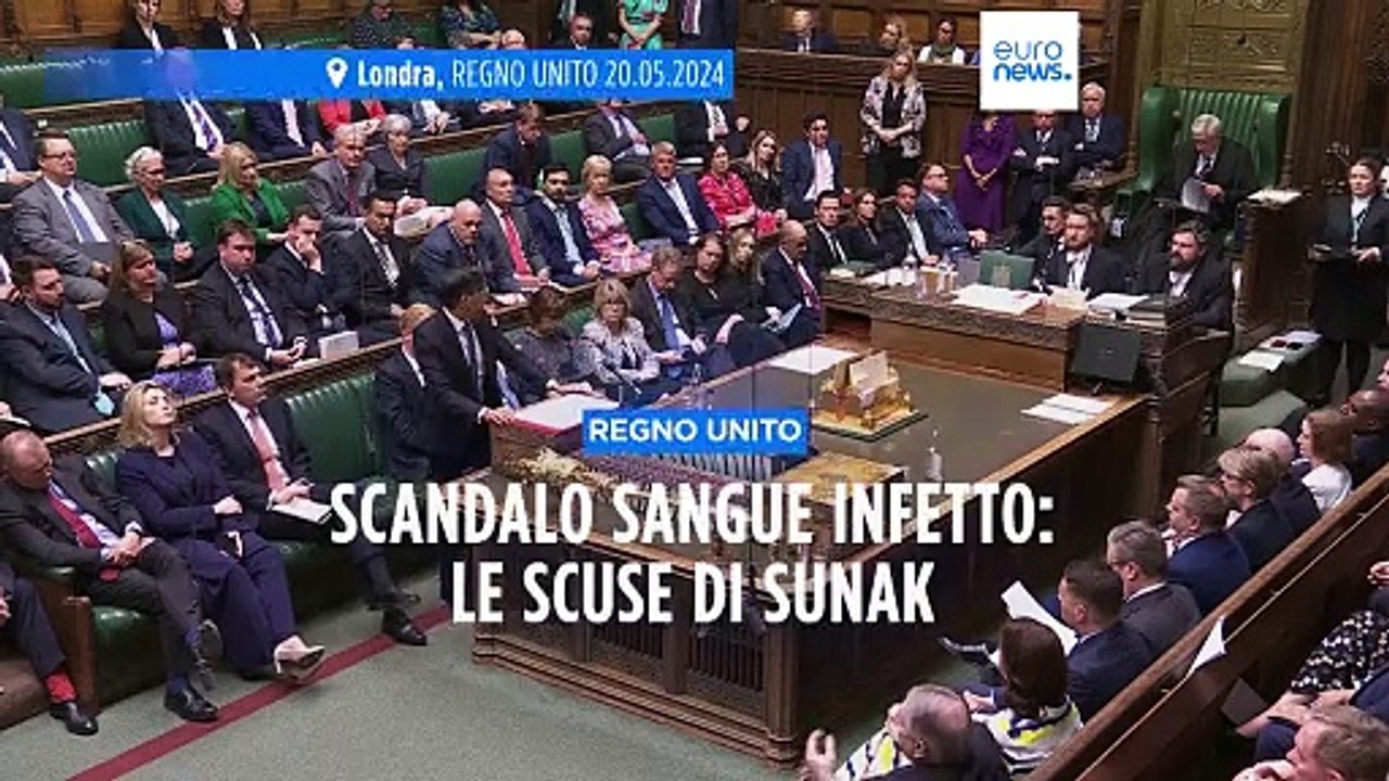 Gran Bretagna: inchiesta scandalo sangue infetto "insabbiato dalle autorità", le scuse di Sunak