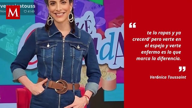 Beneficios del casco frío ayuda a pacientes con cáncer de mama como Verónica Toussaint