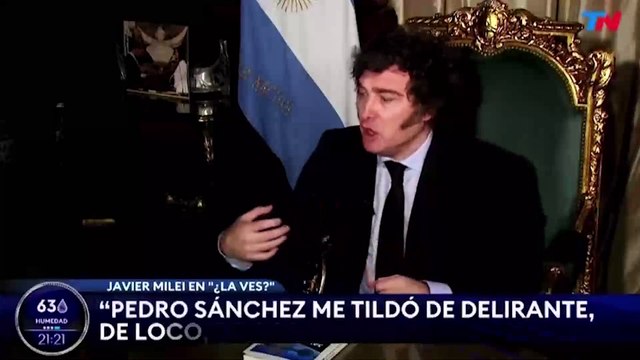 Milei insiste en no pedir disculpas a Sánchez: Yo fui el agredido. A Sánchez no le quedó otra que sumarse él a pegarme