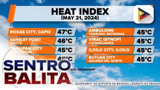 Halos 50 lugar, nasa 'danger' level ang heat index ngayong araw
