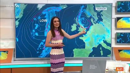 Laura Tobin on ITV for UK weather forecast (21/05/2024)