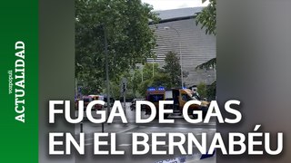 Fuga de gas en el Bernabéu por la rotura de una tubería del aparcamiento