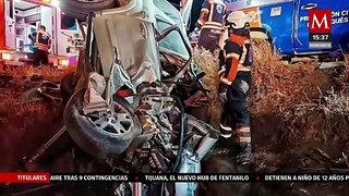 Accidente vial en Querétaro deja a un menor herido y cuatro más sin vida