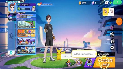 pokemon unite inical combate unite