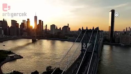 New York'ta gün batımı