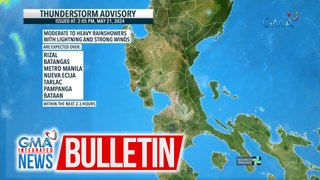 Thunderstorm advisory as of 2:05PM, May 21, 2024 | GMA Integrated News Bulletin