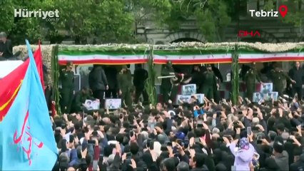 İbrahim Reisi için Tebriz kentinde cenaze töreni