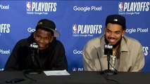 Anthony Edwards et Karl Anthony Towns imite Ice Cube et Chris Tucker