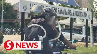 Father taking baby to hospital by motorcycle catches Anwar's attention