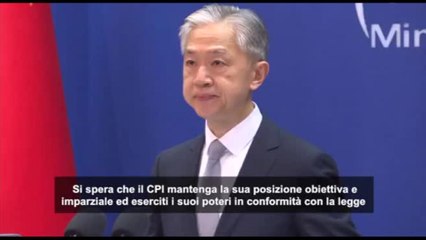 Mandati d'arresto Cpi, la Cina confida in "obiettività" Corte