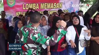 Dekatan TNI Bersama Rakyat Di Program TMMD Kodim 0619 Gelar Lomba Ngaliwet