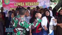 Dekatan TNI Bersama Rakyat Di Program TMMD Kodim 0619 Gelar Lomba Ngaliwet