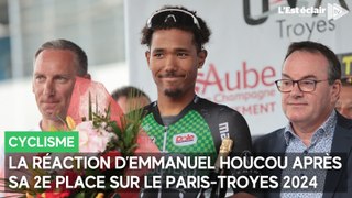 La réaction d'Emmanuel Houcou (AVC Aix-en-Provence) après sa 2e place sur le Paris-Troyes 2024
