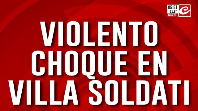 Violento choque en Villa Soldati deja varios heridos