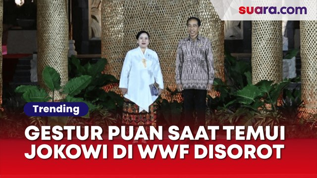 Gestur Puan Maharani Bertemu dengan Jokowi di WWF ke-10 Disorot, Netizen Senggol Hasto