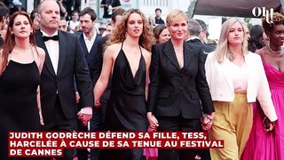 Judith Godrèche défend sa fille, Tess, harcelée à cause de sa tenue au Festival de Cannes